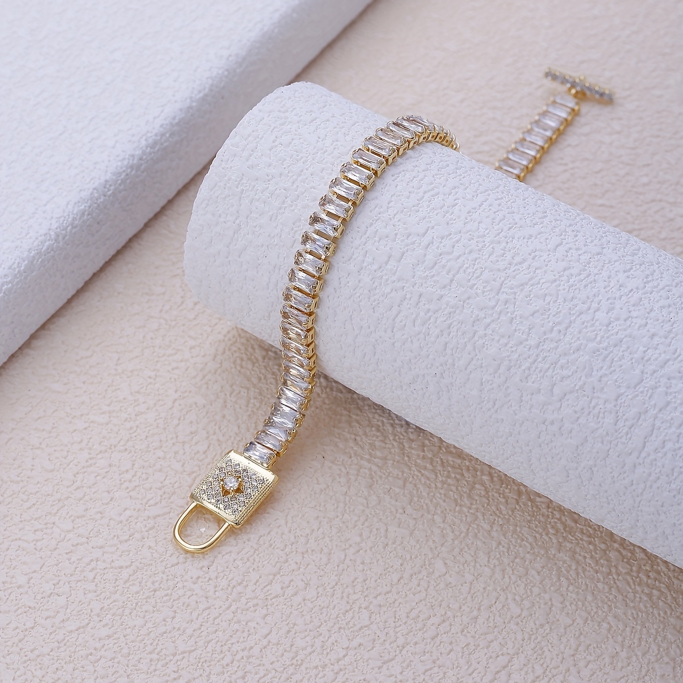 Men's Rectangular Zirconia Personality Bracelet